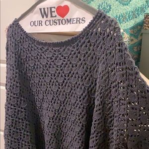 oversized see through sweater